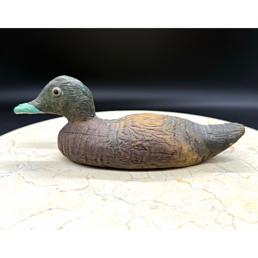 1998 Keypoint Duck Decoy Figurine 44610 Handcrafted Rustic Folk Art Resin